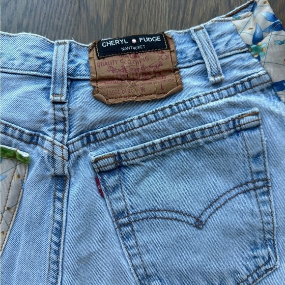 Cheryl Fudge Nantucket Vintage Levi’s skirt size 8 / large / 27 boho H - Picture 4 of 9
